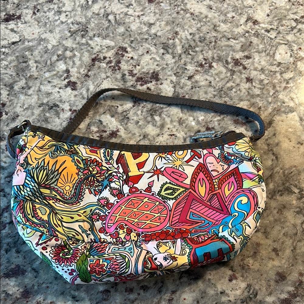 Lesportsac Red and Pink Clutch Vibrant Design